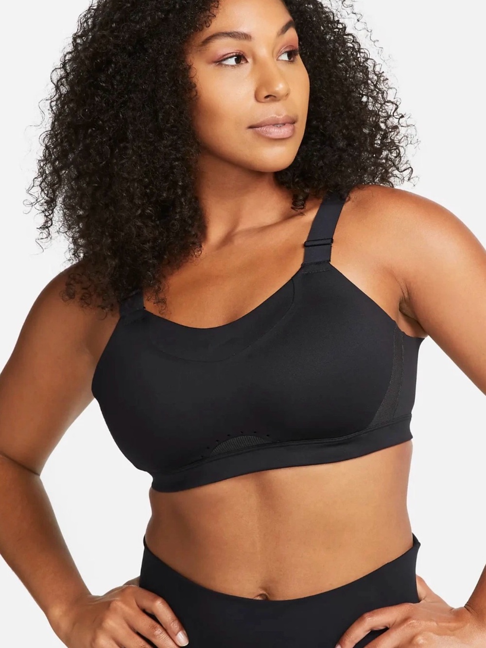 Nike Dri-Fit Alpha Black High Support Padded Adjustable Sports Bra